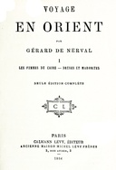 Voyage en Orient, Volume 1: Les femmes de Caire - Druses et Maronites