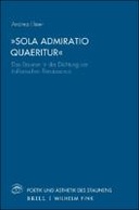 „Sola Admiratio Quaeritur“
