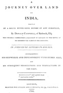 A journey over land to India