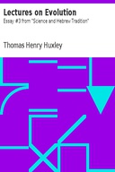 Lectures on Evolution Essay #3 from "Science and Hebrew Tradition" Lectures on Evolution Essay #3 from "Science and Hebrew Tradition"