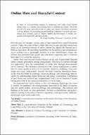 Online Hate and Harmful Content