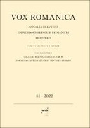 Vox Romanica 81 (2022)
