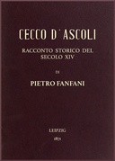 Cecco d'Ascoli racconto storico del secolo XIV