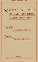 Notes on the Royal Academy Exhibition, 1868