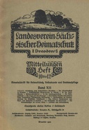 Landesverein Sächsischer Heimatschutz — Mitteilungen Band XII, Heft 10-12 :  Monatsschrift für Heimatschutz und Denkmalpflege