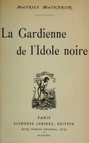 La gardienne de l'idole noire