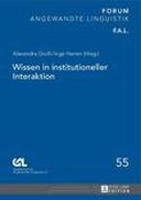 Wissen in institutioneller Interaktion