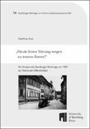 „Heute keine Sitzung wegen zu teuren Bieres!“