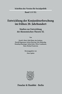Entwicklung der Konjunkturforschung im frühen 20. Jahrhundert