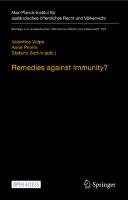 Remedies against Immunity?