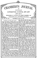 Chambers's Journal of Popular Literature, Science, and Art, fifth series, no. 135, vol. III, July 31, 1886