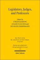 Legislators, Judges, and Professors
