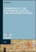 Yearbook of the Maimonides Centre for Advanced Studies. 2019