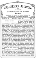 Chambers's Journal of popular literature, science, and art, fifth series, no. 133, vol. III, July 17, 1886