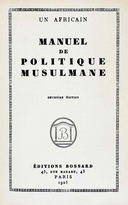Manuel de politique musulmane