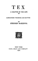 Tex : $b A chapter in the life of Alexander Teixeira de Mattos