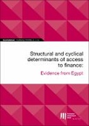 EIB Working Papers 2019/10 - Structural and cyclical determinants of access to finance