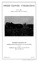 USDA Farmers' Bulletin No. 820 Sweet Clover: Utilization