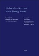 Jahrbuch Musiktherapie / Music Therapy Annual