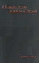 A history of the University of Oxford