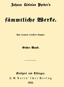 Tunisias Johann Ladislav Pyrker's sämmtliche Werke (1/3)