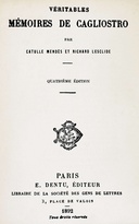 Véritables mémoires de Cagliostro