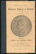 Zakflora voor Suriname [Deel I] Bulletin van het Koloniaal Museum te Haarlem No. 47.