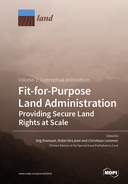 Fit-for-Purpose Land Administration Fit-for-Purpose Land Administration- Providing Secure Land Rights at Scale. Volume 1: Conceptual Innovations