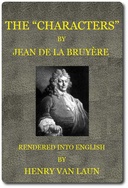 The 'Characters' of Jean de La Bruyère