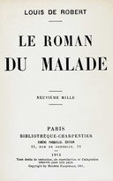 Le roman du malade