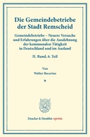 Die Gemeindebetriebe der Stadt Remscheid.