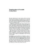 Transformations in Twentieth Century Korea