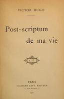 Post-scriptum de ma vie