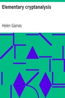 Elementary cryptanalysis