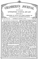 Chambers's Journal of Popular Literature, Science, and Art, fifth series, no. 137, vol. III, August 14, 1886