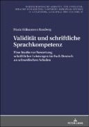 Validitaet und schriftliche Sprachkompetenz