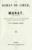 Les aventures du jeune Comte Potowski, Vol. 2 (of 2) Un roman de coeur par Marat, l'ami du peuple