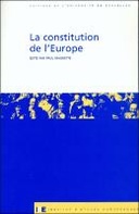 La constitution de l'Europe