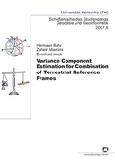 Variance Component Estimation for Combination of Terrestrial Reference Frames