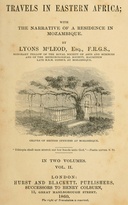 Travels in Eastern Africa, volume 2 (of 2) : $b with the narrative of a residence in Mozambique