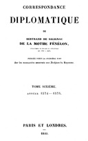 Correspondance diplomatique de Bertrand de Salignac de la Motte Fénélon, Tome Sixième Ambassadeur de France en Angleterre de 1568 à 1575