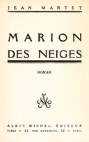 Marion des neiges