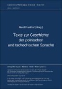Texte zur Geschichte der polnischen und tschechischen Sprache