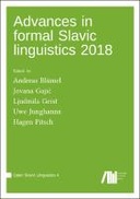 Advances in formal Slavic linguistics 2018 (Volume 4)