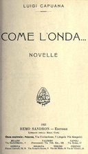 Come l'onda... Novelle