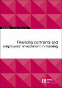 EIB Working Paper 2020/05 - Financing constraints and employers’ investment in training (Volume 2020/5)