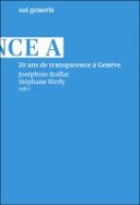 20 ans de transparence à Genève