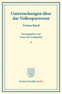 Untersuchungen über das Volkssparwesen.