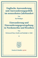 Englische Auswanderung und Auswanderungspolitik