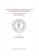 L'innovazione per lo sviluppo locale: l'Universit&agrave; per il territorio